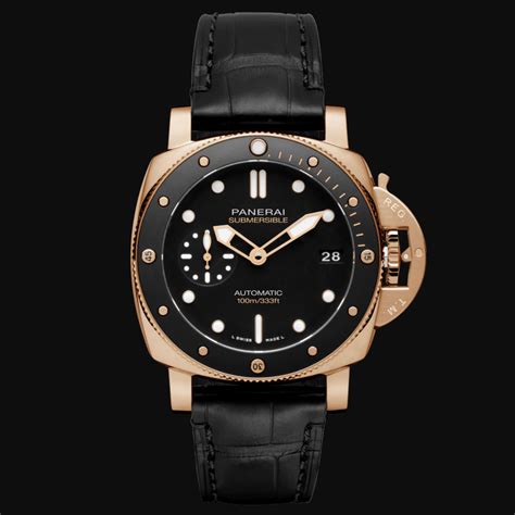 panerai submersible 42mm goldtech|Panerai watches for sale.